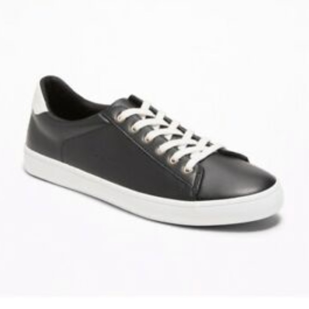Faux Leather Classic Sneakers